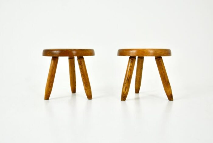 berger stools attributed to charlotte perriand 1950s set of 2 3965