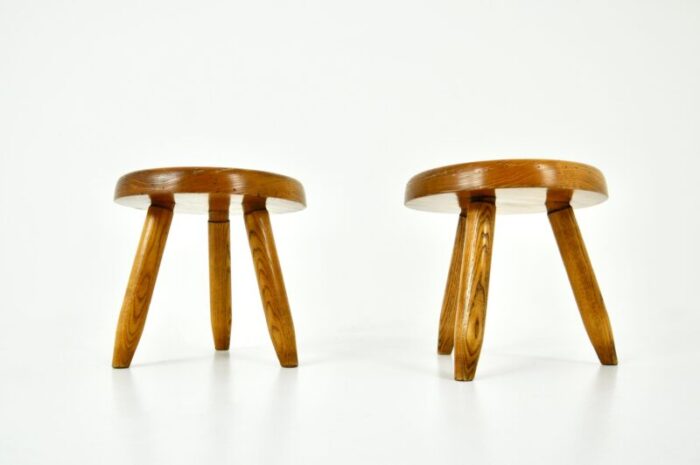 berger stools attributed to charlotte perriand 1950s set of 2 5645