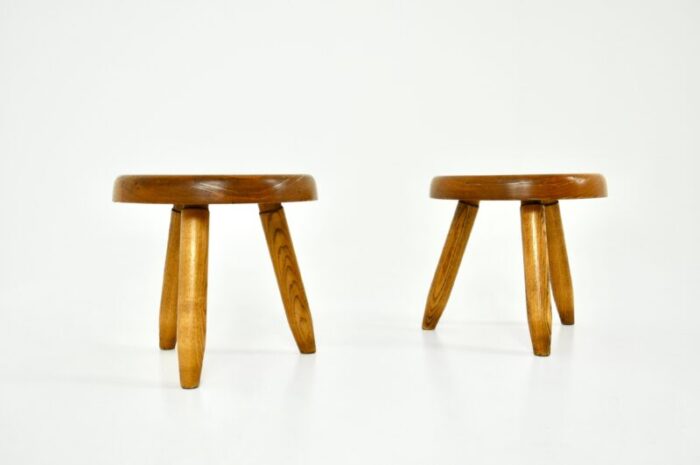 berger stools attributed to charlotte perriand 1950s set of 2 6304