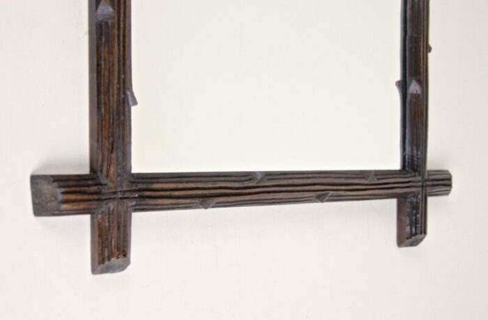 black forest hand carved wall mirror austria 1880s 7 3