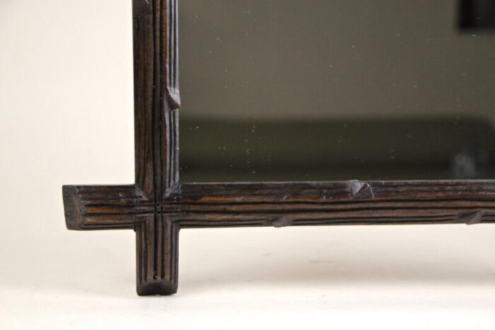 black forest hand carved wall mirror austria 1880s 8 3