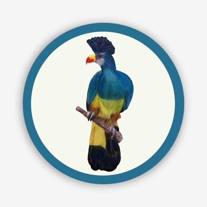 blue turaco placemat by mariavi 1