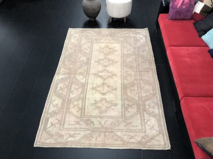 boho pastel tan faded rug 2