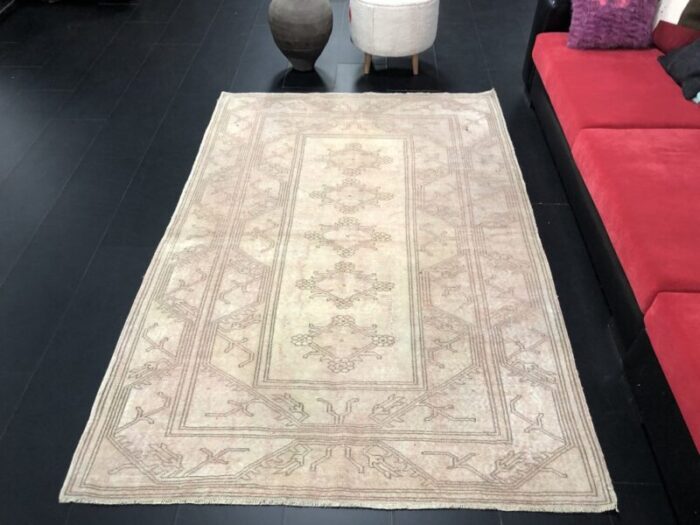 boho pastel tan faded rug 3