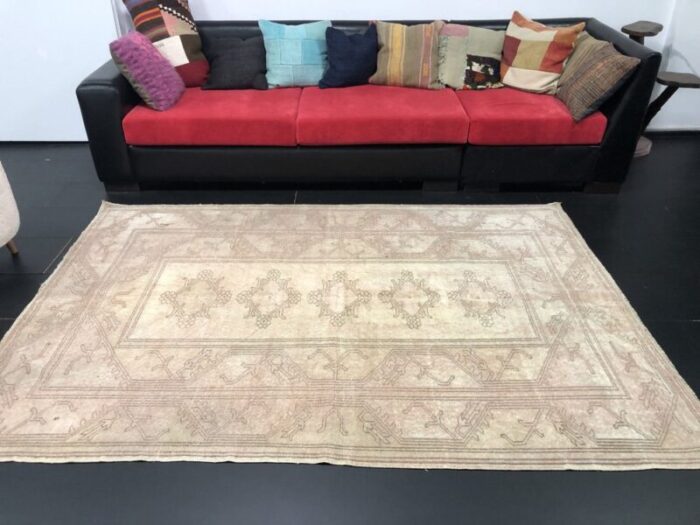 boho pastel tan faded rug 6