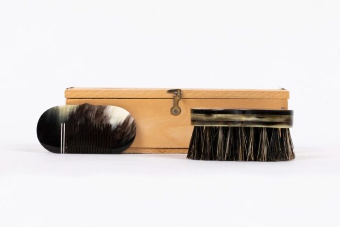 box with comb and brush by carl auboeck austria 1960s 4