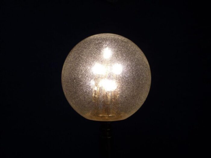 brass and glass floor lamp from leclair and schafer 1960s 1958