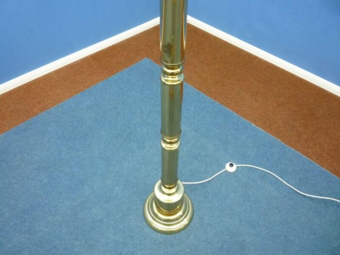 brass and glass floor lamp from leclair and schafer 1960s 9209