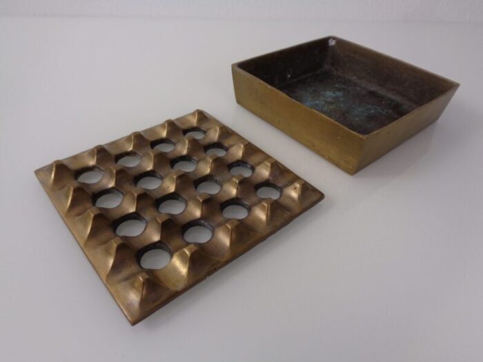 brass ashtray by backstrom and ljungberg denmark 1960s 5601