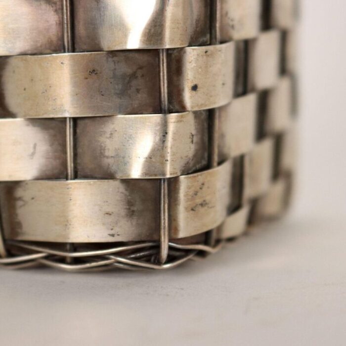 breadstick holder in silver by petruzzi branca italy 1960s 6