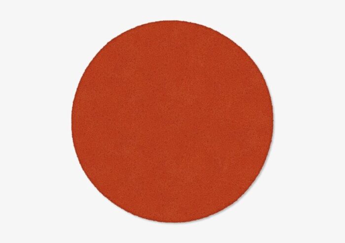 brick circle plain rug from marqqa 1