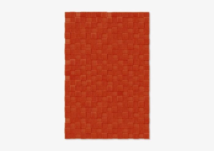 brick square textured rug from marqqa 1