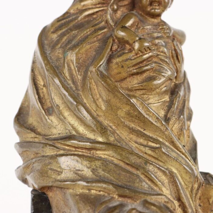 bronze virgin with child italy 19th century 4