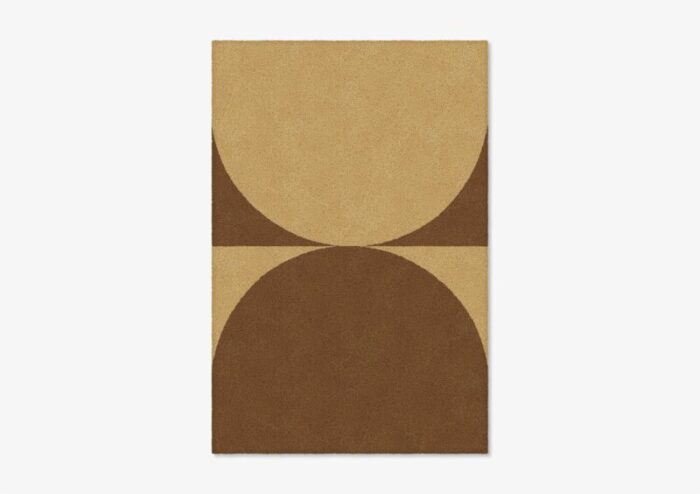 brown natural shape in rug from marqqa 1