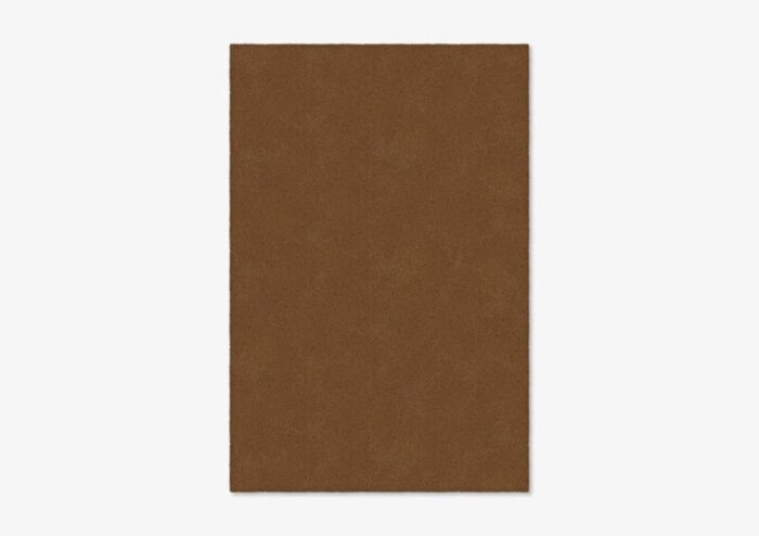 brown rectangle plain rug from marqqa 1