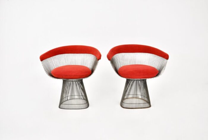 chairs attributed to warren platner for knoll international 1960s set of 2 7423