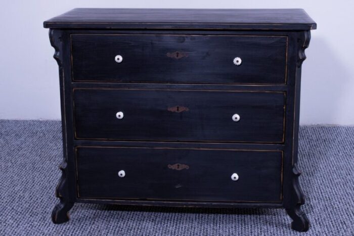 chest of drawers or commode in antique pine 1925 2887