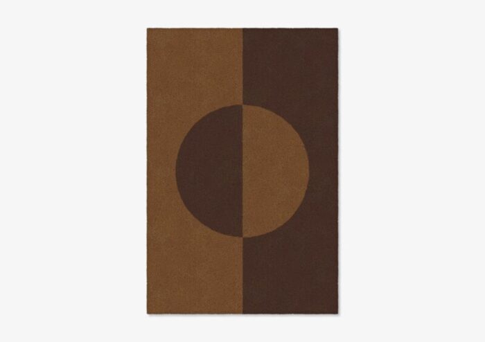 chocolate brown shape in rug from marqqa 1