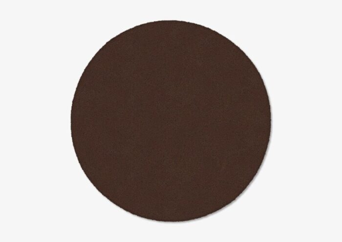 chocolate circle plain rug from marqqa 1