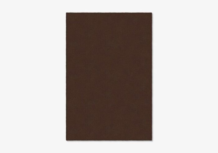 chocolate rectangle plain rug from marqqa 1