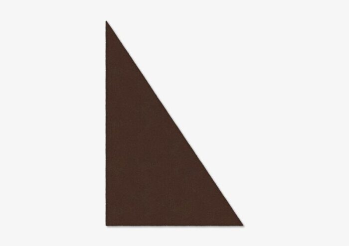 chocolate triangle plain rug from marqqa 1