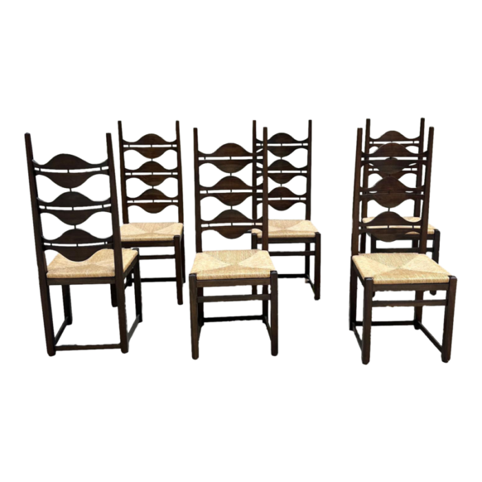 circa 1964 jordi vilanova i bosch dining chairs spain set of 6 2083