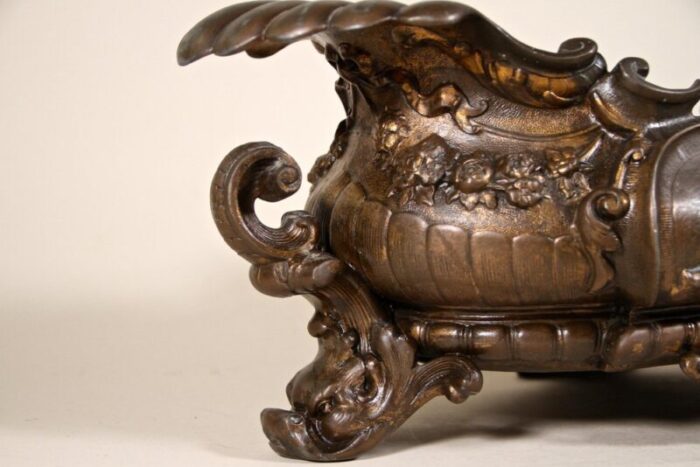 copper plated metal planter italy 1860s 14