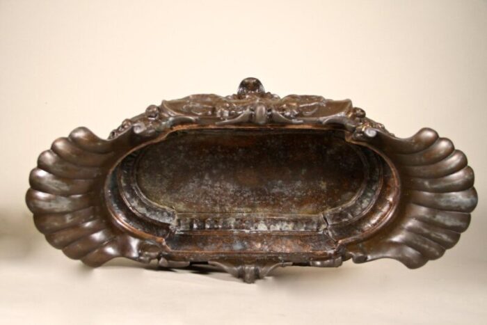 copper plated metal planter italy 1860s 15