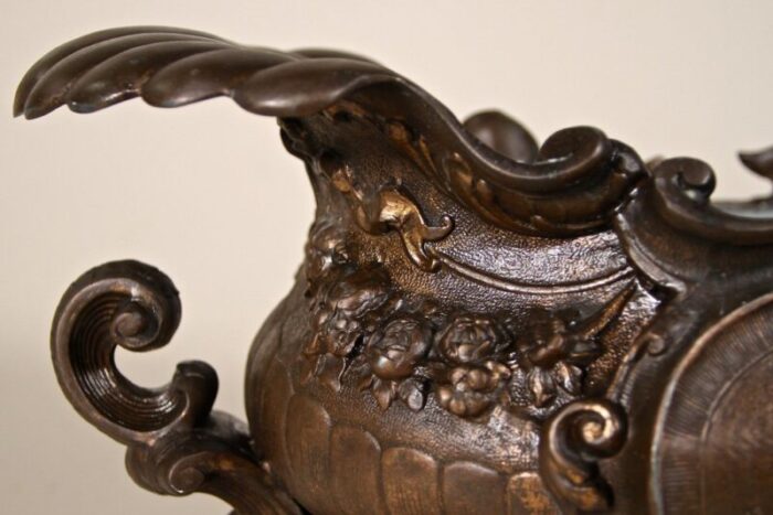 copper plated metal planter italy 1860s 4