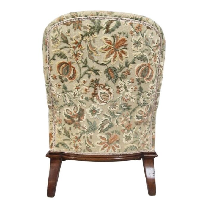 damask fabric armchairs and sofa 1920s set of 3 9236