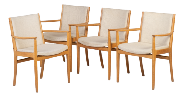 danish armchairs by kai lyngfeldt larsen for sren willadsen 1950s set of 4 5184