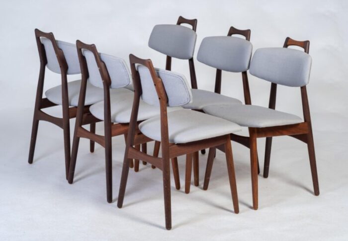 danish dining chairs in teak by ib kofoed larsen 1960s set of 6 4220