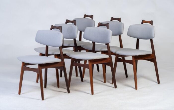 danish dining chairs in teak by ib kofoed larsen 1960s set of 6 9129