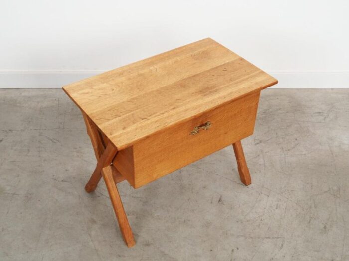 danish oak sewing table by henning kjrnulf 1960s 6100