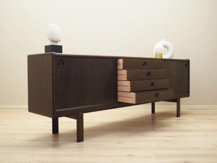 danish oak sideboard from bramin 1970s 0684