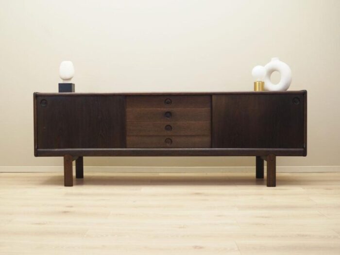 danish oak sideboard from bramin 1970s 4107