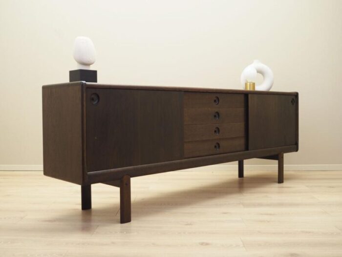 danish oak sideboard from bramin 1970s 6637