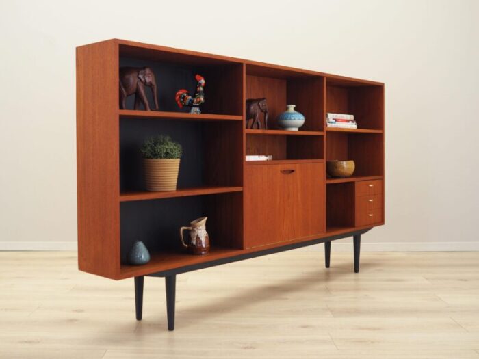 danish teak bookcase 1970s 1164