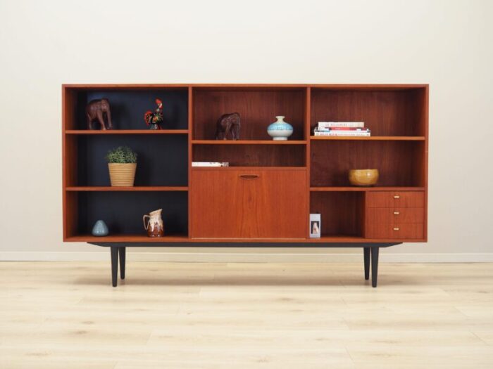 danish teak bookcase 1970s 5561