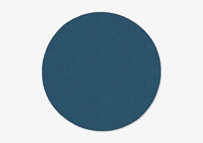 dark blue circle plain rug from marqqa 1