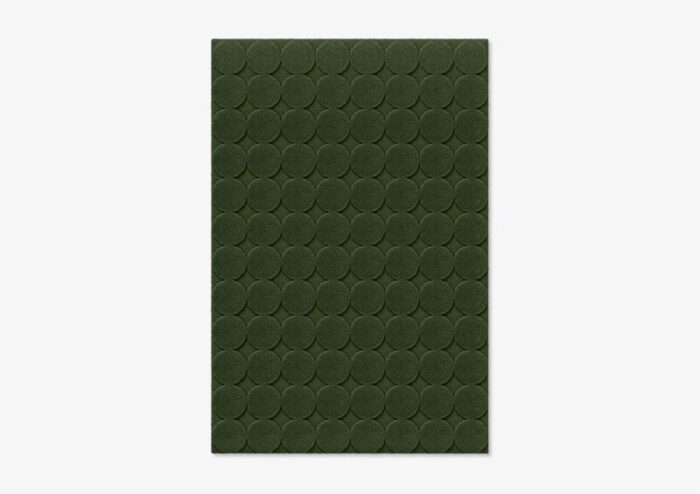 dark green circle textured rug from marqqa 1