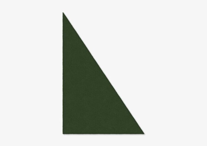 dark green triangle plain rug from marqqa 1