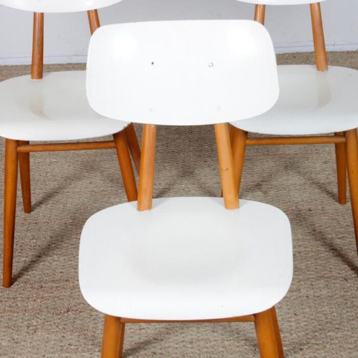 dining chairs from ton 1960s set of 3 2184