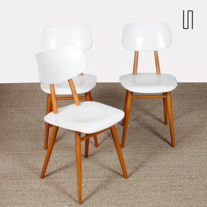 dining chairs from ton 1960s set of 3 6262