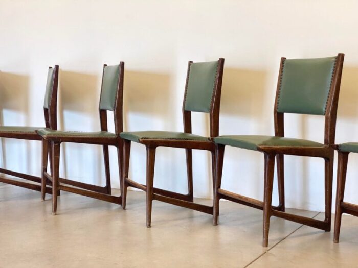 dining chairs in the style of gio ponti 1950s set of 6 1645