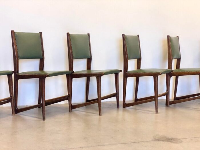 dining chairs in the style of gio ponti 1950s set of 6 6390