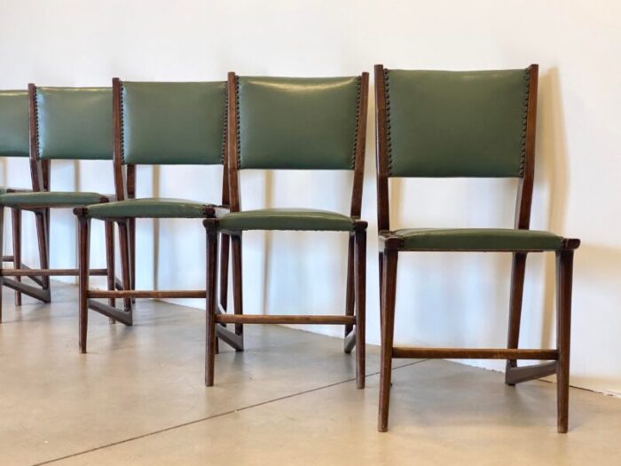 dining chairs in the style of gio ponti 1950s set of 6 6832