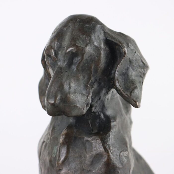 dog in bronze by paolo petrovitch troubetzkoy 1857