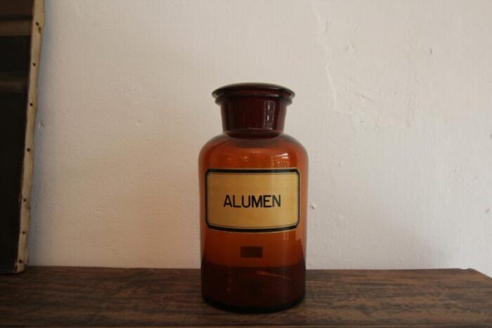 early 20th century german apothecary glass jar 1920s 3382