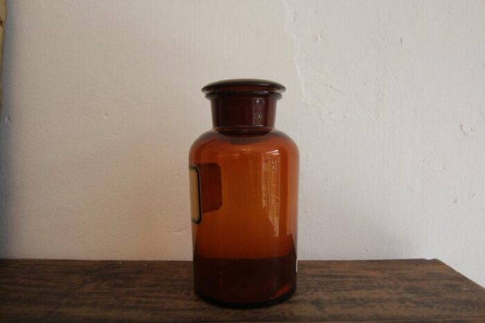 early 20th century german apothecary glass jar 1920s 3553